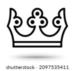 crown icon. suitable for... | Shutterstock .eps vector #2097535411