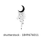 moon and stars icon vector... | Shutterstock .eps vector #1849676011