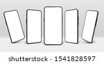 realistic smartphone mockup.... | Shutterstock .eps vector #1541828597