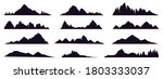 mountains silhouette. mountain... | Shutterstock .eps vector #1803333037