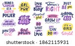 women feminist quotes. female... | Shutterstock .eps vector #1862115931
