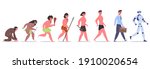 human evolution. male character ... | Shutterstock . vector #1910020654