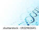 dna background. blue abstract... | Shutterstock .eps vector #1922982641