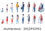 isometric people age... | Shutterstock .eps vector #2012952941