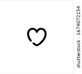 love outline icon illustration  ... | Shutterstock .eps vector #1674072154