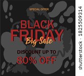 black friday sale baner design. ... | Shutterstock .eps vector #1825509314