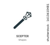 Scepter Glyph Icon Vector On...