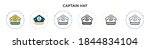 captain hat icon in filled ... | Shutterstock .eps vector #1844834104