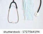 fanendoscope on blue medical... | Shutterstock . vector #1727564194