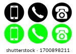phone icon vector. set of flat... | Shutterstock .eps vector #1700898211