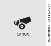 Professional vector canon icon. Canon symbol that can be used for any platform and purpose. High quality canon illustration.