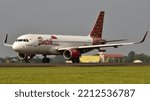 Small photo of Boyolali, Central Java, Indonesia-February 18, 2018: Batik Air Indonesia, PK-LUM, Airbus A320-214, backtrack taxi to runway 08 of Adi Soemarmo Airport