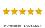 stars rating icon  four golden... | Shutterstock .eps vector #1730562214