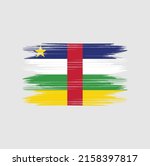 central african flag brush... | Shutterstock .eps vector #2158397817