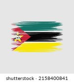 mozambique flag brush vector... | Shutterstock .eps vector #2158400841