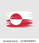 greenland flag brush vector... | Shutterstock .eps vector #2158400847