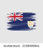 anguilla flag brush vector... | Shutterstock .eps vector #2158400861