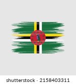 dominica flag brush vector... | Shutterstock .eps vector #2158403311