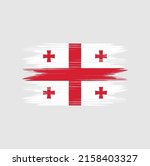 georgia flag brush vector... | Shutterstock .eps vector #2158403327
