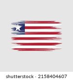liberia flag brush vector... | Shutterstock .eps vector #2158404607