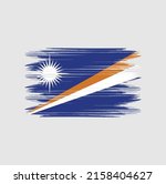 marshall islands flag brush... | Shutterstock .eps vector #2158404627