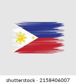 philippines flag brush vector... | Shutterstock .eps vector #2158406007