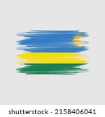 rwanda flag brush vector... | Shutterstock .eps vector #2158406041