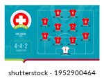 switzerland line up football... | Shutterstock .eps vector #1952900464