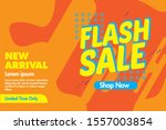flash sale banner template... | Shutterstock .eps vector #1557003854