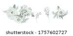 watercolor flower illustration  ... | Shutterstock . vector #1757602727