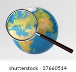 earth under magnifying glass | Shutterstock . vector #27660514