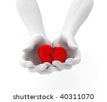 broken heart | Shutterstock . vector #40311070