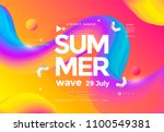 electronic music fest summer... | Shutterstock .eps vector #1100549381