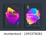 summer bright party poster wiht ... | Shutterstock .eps vector #1392378281