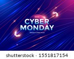 cyber monday sale poster design ... | Shutterstock .eps vector #1551817154