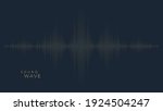 gold sound wave on dark... | Shutterstock .eps vector #1924504247