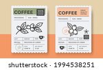 packaging design for coffee.... | Shutterstock .eps vector #1994538251