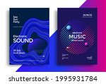 music modern poster design with ... | Shutterstock .eps vector #1995931784