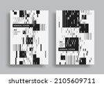 abstract barcode minimal... | Shutterstock .eps vector #2105609711