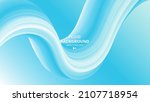 blue abstract fluid wave.... | Shutterstock .eps vector #2107718954
