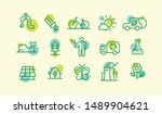 set of various ecology icons in ... | Shutterstock .eps vector #1489904621