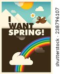 comic spring illustration.... | Shutterstock .eps vector #238796107