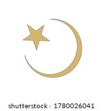  islamic religious symbol half... | Shutterstock .eps vector #1780026041