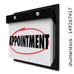 the word appointment circled on ... | Shutterstock . vector #149267417