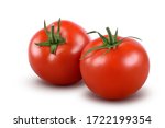 Tomatoes Isolated On White...