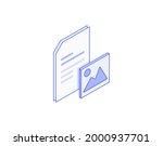 document  attach image  doc ... | Shutterstock .eps vector #2000937701