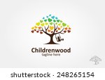 childrenwood vector logo... | Shutterstock .eps vector #248265154