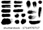 a set of brushstrokes. a... | Shutterstock .eps vector #1716970717