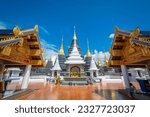 Small photo of Chiang Mai, Thailand - October 12, 2022: Wat Ban Den temple or Wat Den Sa Lee Si Muang Gan
