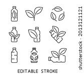 recycle plastic bottle.... | Shutterstock .eps vector #2013121121